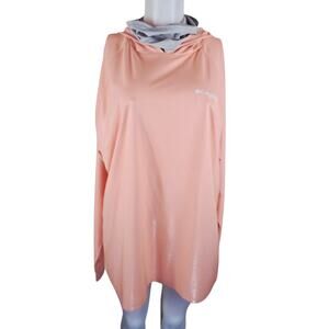 Columbia Omni Shade PFG Orange Gray Women's Hooded Long Sleeve Top XL
